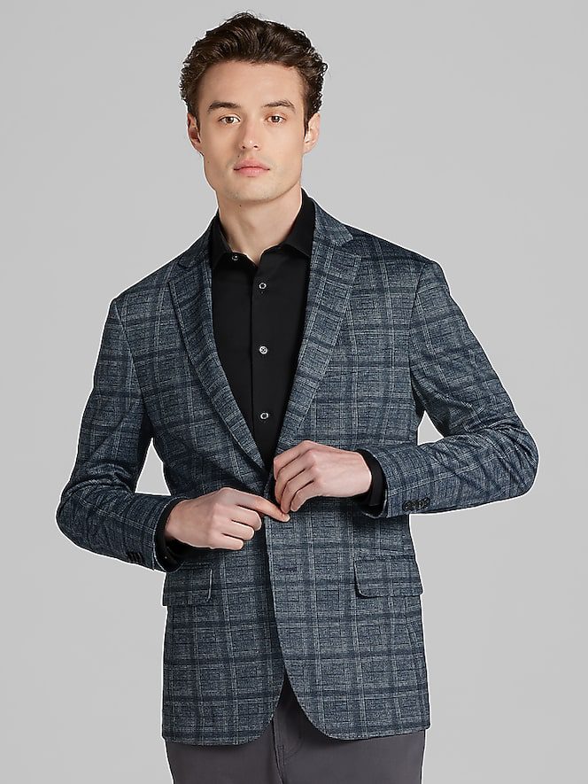 TMW_178B_61_AWEARNESS_KENNETH_COLE_SPORT_COATS_INDIGO_PLAID_KNIT_MAIN