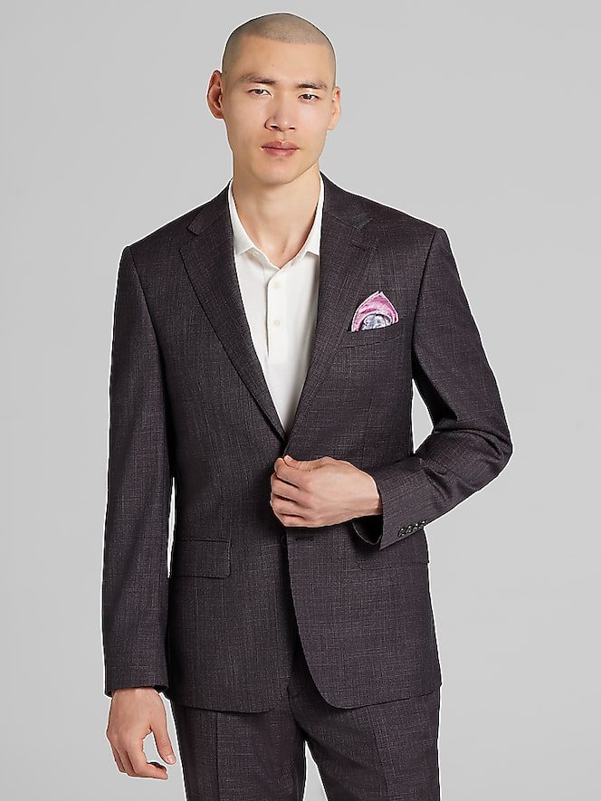 TMW_3B83_60_CALVIN_KLEIN_SUIT_JACKETS_BURGUNDY_GRID_MAIN