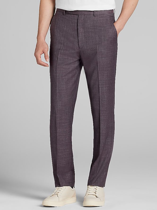 TMW_3B85_60_CALVIN_KLEIN_SUIT_PANTS_BURGUNDY_GRID_MAIN