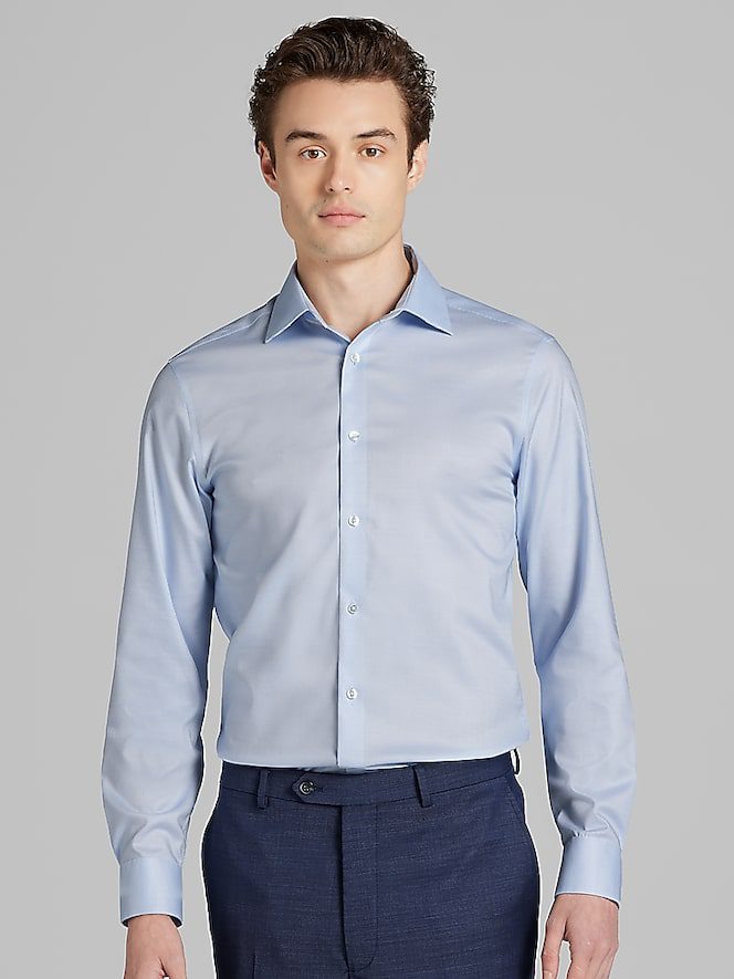 TMW_50GB_38_CALVIN_KLEIN_DRESS_SHIRTS_BLUE_CHECK_MAIN