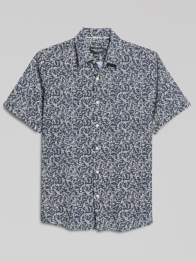 TMW_6BAX_01_PRONTO_UOMO_BUTTON_UP_SHIRTS_NAVYWHITE_MAIN