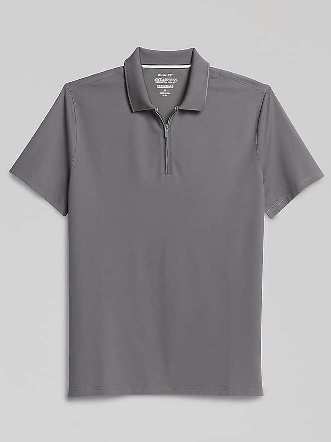 TMW_6BJ8_17_AWEARNESS_KENNETH_COLE_POLO_SHIRTS_CHARCOAL_MAIN