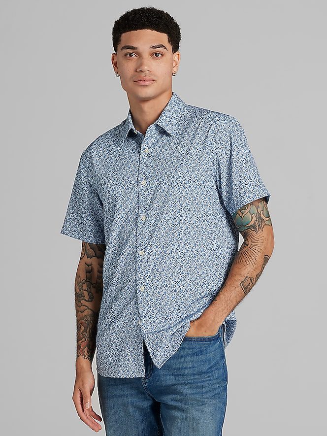 TMW_6BR4_14_AWEARNESS_KENNETH_COLE_BUTTON_UP_SHIRTS_BLUE_MAIN