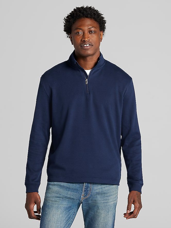 TMW_6HBW_01_JOSEPH_ABBOUD_QUARTER_ZIP_NAVY_MAIN