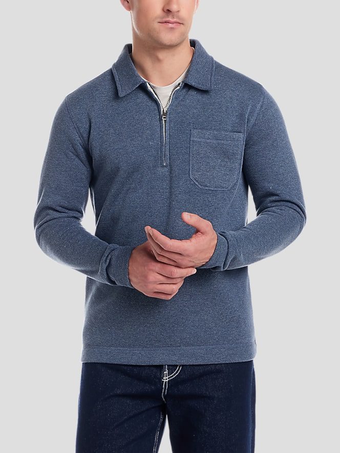 TMW_6TB8_01_WEATHERPROOF_VINTAGE_QUARTER_ZIP_INSIGNIA_BLUE_MAIN