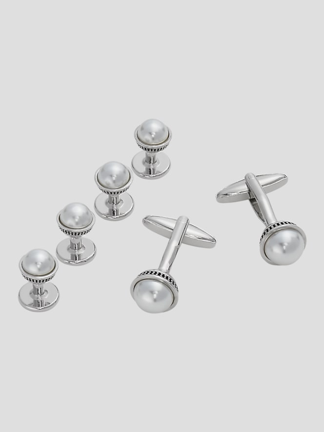 TMW_86BZ_25_PRONTO_UOMO_CUFFLINK_STUD_SETS_SILVER_MAIN